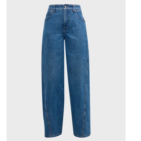 A.L.C. Abbott Straight Jeans Size 26 Medium Wash - Picture 5 of 16